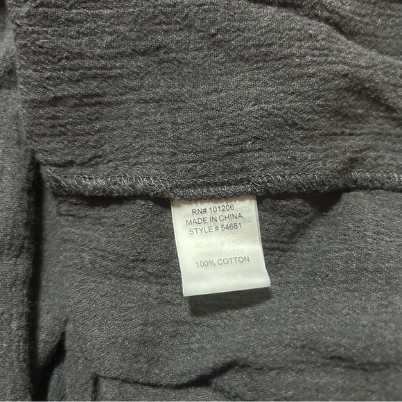 Soft Surroundings Women’s Laser cut Embroidered Boho Shirt Size 1X Black - Picture 6 of 6